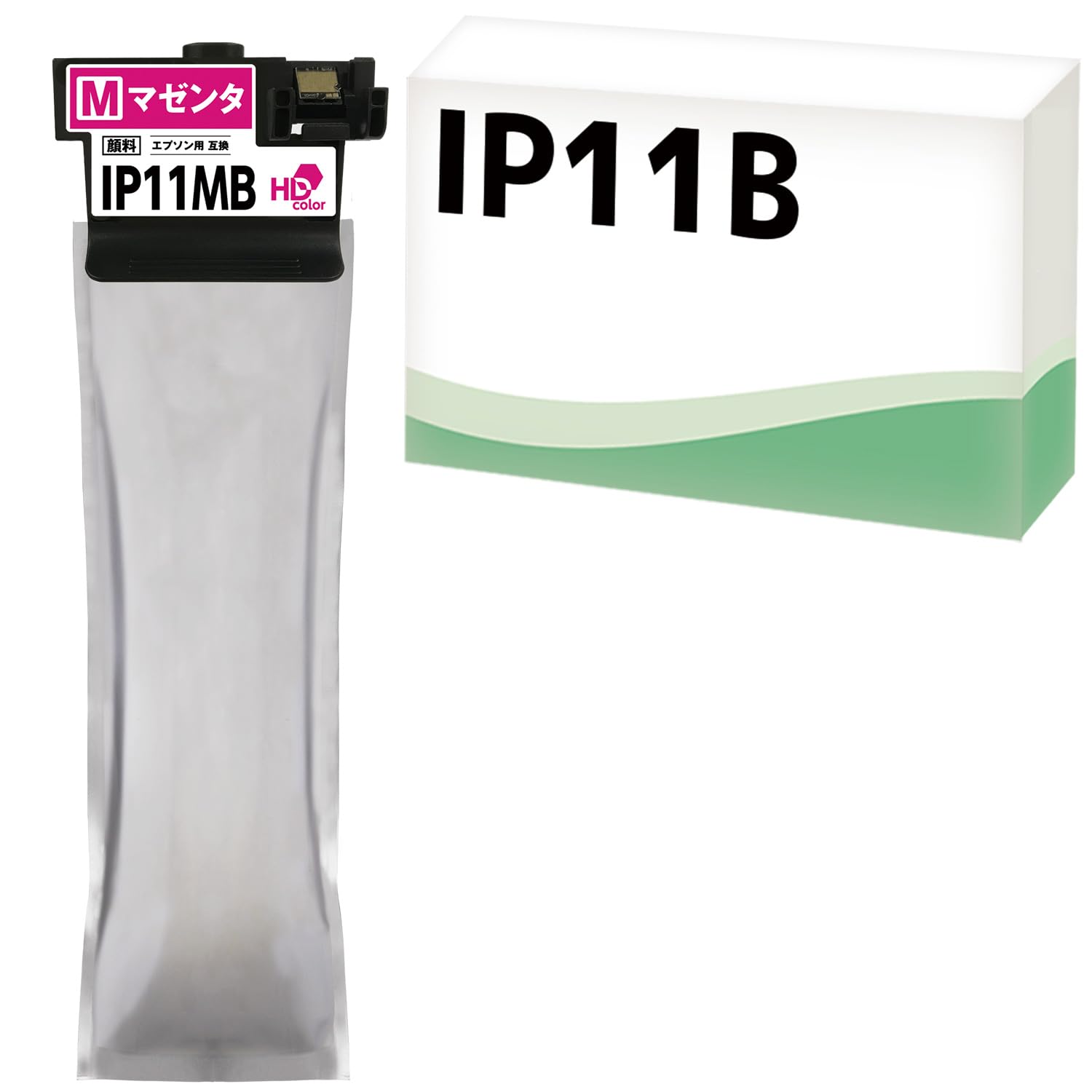 Amazon.co.jp: エプソン 用 互換 IP11MB 1本 インクパック 顔料